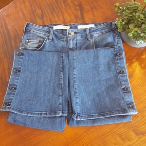 Anthropologie Button Leg Jeans.